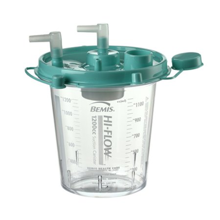 BR Surgical Suction Canister CleanTract™ 1200 mL Pour Lid - Box of 5 - BR980-9243-BX