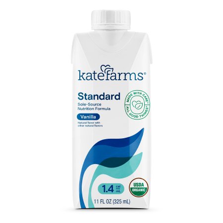 Kate Farms Oral Supplement Kate Farms® Standard 1.4 Vanilla Flavor Liquid 11 oz. Carton - Case of 12 - 811112030430-CS
