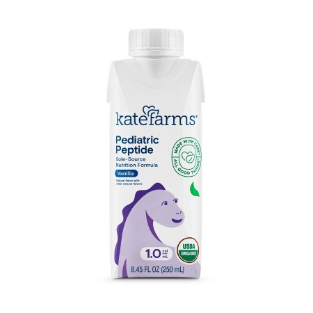 Kate Farms Pediatric Oral Supplement Kate Farms® Pediatric Peptide 1.0 8.45 oz. Carton Liquid Amino Acid - Each - 811112030539-EA