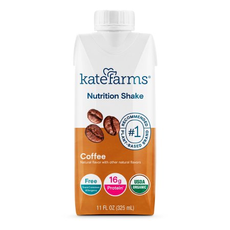 Kate Farms Oral Supplement Kate Farms® Nutrition Shake Coffee Flavor Liquid 11 oz. Carton - Each - 811112030638-EA