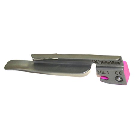 Hartwell Medical Laryngoscope Blade BriteView® Miller Size 1 Infant - Box of 10 - LB 51MIL1-DS-BX