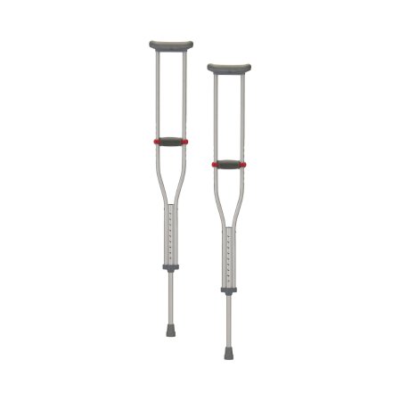 Nova Ortho-Med Underarm Crutches Quick Adjust Aluminum Frame Adult 300 lbs. Weight Capacity - Case of 8 - 7301-CS