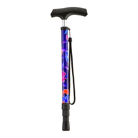 Nova Ortho-Med Telescopic Cane ClickCane Aluminum 29-1/4 to 35-3/4 Inch Height Maui Flowers Print - Case of 24 - 3070MF-CS