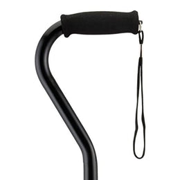 Nova Ortho-Med Offset Cane Nova Aluminum 30 to 39 Inch Height Black - Case of 2 - C1060BK--CS