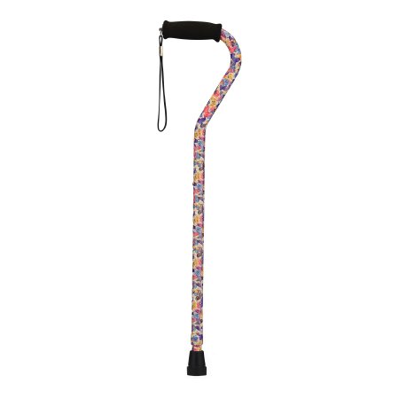 Nova Ortho-Med Offset Cane Nova Aluminum 30 to 39 Inch Height Butterfly Symphony Print - Case of 2 - 1070BS-CS