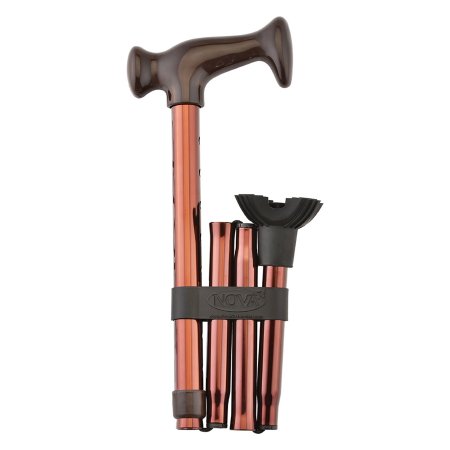 Nova Ortho-Med Folding Cane QT Cane Aluminum 29-1/2 to 36-1/2 Inch Height Bronze - Case of 20 - QT3010BR-CS