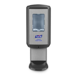GOJO Hand Hygiene Dispenser PURELL® CS8 Chrome / Black ABS Plastic Touch Free 1200 mL Wall Mount - Case of 1 - 7824-01-CS