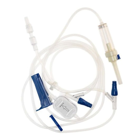 McKesson IV Pump Set McKesson Pump 2 Ports 10 Drops / mL Drip Rate 0.22 Micron Filter 105 Inch Tubing Solution - Box of 50 - TCBINF6571-A-BX