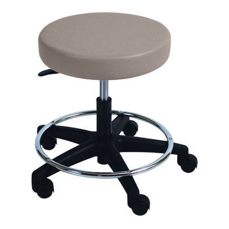 UMF Medical Exam Stool Model 6743 Backless Air Spring 5 Casters Soft Linen - Each - 6743-EA