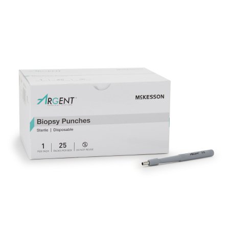 McKesson Biopsy Punch McKesson Argent™ Dermal 3 mm - Box of 25 - 16-1311-BX