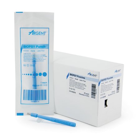 McKesson Biopsy Punch McKesson Argent™ Dermal 4 mm - Case of 100 - 16-1313-CS