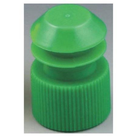 McKesson McKesson Tube Closure Polyethylene Flanged Plug Cap Green 13 mm For Use with 13 mm Blood Drawing Tubes, Glass Test Tubes, Plastic Culture Tubes NonSterile - Case of 20000 - 177-118240G-CS
