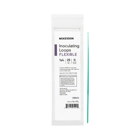 McKesson Inoculating Loop McKesson 1 ÂµL High Impact Polystyrene Integrated Handle Sterile - Case of 1000 - 16-1FL-CS