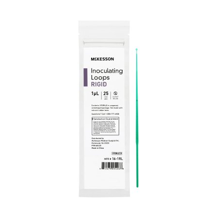 McKesson Inoculating Loop McKesson 1 ÂµL Polystyrene Integrated Handle Sterile - Case of 1000 - 16-1RL-CS