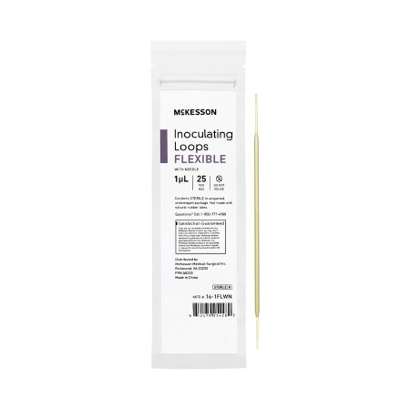 McKesson Inoculating Loop with Needle McKesson 1 ÂµL ABS Integrated Handle Sterile - Bag of 25 - 16-1FLWN-BG