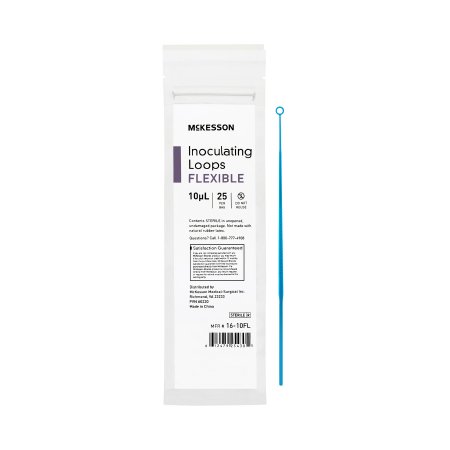 McKesson Inoculating Loop McKesson 10 Î¼L High Impact Polystyrene Integrated Handle Sterile - Bag of 25 - 16-10FL-BG
