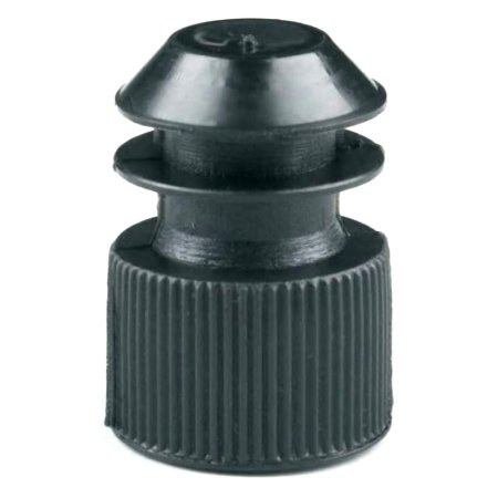 McKesson McKesson Tube Closure Polyethylene Flanged Plug Cap Black 16 mm For Use with 16 mm Blood Drawing Tubes, Glass Test Tubes, Plastic Culture Tubes NonSterile - Case of 10000 - 177-116152K-CS