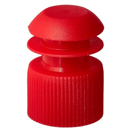 McKesson McKesson Tube Closure Polyethylene Flanged Plug Cap Red 16 mm For Use with 16 mm Blood Drawing Tubes, Glass Test Tubes, Plastic Culture Tubes NonSterile - Case of 10000 - 177-116152R-CS
