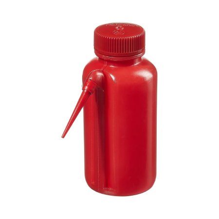 Thermo Scientific Nalge Safety Wash Bottle Nalgene™ Unitary™ Tubulation / Wide Mouth LDPE 250 mL (8 oz.) - Case of 4 - DS2408-0250-CS