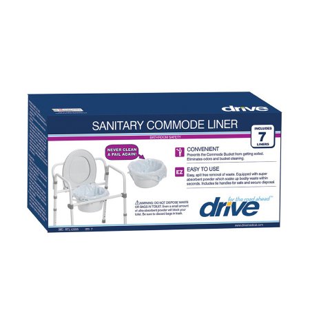 Drive Medical drive™ Commode Liner - Box of 7 - RTL12095-BX
