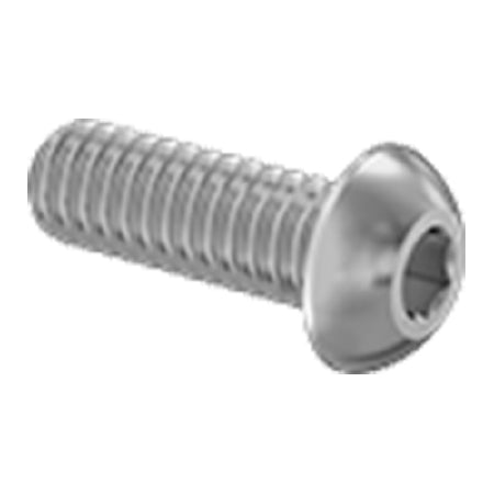 McMaster-Carr Supply Co Button Head Hex Drive Screw 8-32 Thread Size, 1/2 Inch Long, Stainless Steel - Pack of 100 - 92949A194-PK