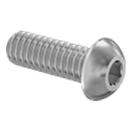 McMaster-Carr Supply Co Button Head Hex Drive Screw 8-32 Thread Size, 5/16 Inch Long, Stainless Steel - Pack of 100 - 92949A191-PK