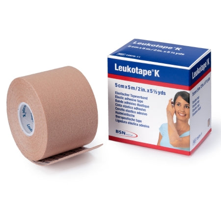 BSN Medical Orthopedic Corrective Tape Leukotape® K Beige 2 Inch X 5-1/2 Yard Cotton / Polyacrylate NonSterile - Box of 5 - 7297811-BX