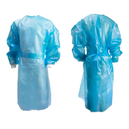 McKesson Chemotherapy Procedure Gown McKesson 2X-Large Blue NonSterile AAMI Level 2 / ASTM D6978 Disposable - Bag of 10 - 16-55KV2X-BG