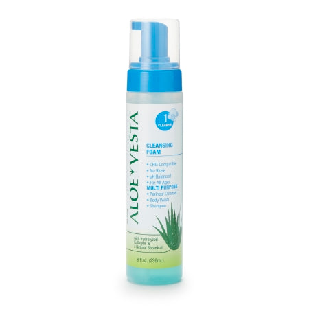 Medline Rinse-Free Shampoo and Body Wash Aloe Vesta 8 oz. Pump Bottle Fresh Scent - Each - 325208-EA