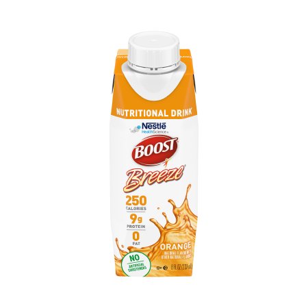 Nestle Healthcare Nutrition Oral Supplement Boost Breeze® Orange Flavor Liquid 8 oz. Carton - Each - 00043900128016-EA