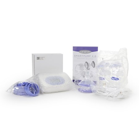 Emerson Healthcare Double Electric Breast Pump Kit Lansinoh® Smartpump 2.0 - Case of 1 - 53216-CS