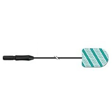 Natus Medical EMG Adhesive Electrode with Leadwire Natus® 20 X 25 mm Recording Area X 47 Inch Lead Length Silver / Silver Chloride NonSterile Bullet Tip Disposable - Pack of 12 - 454030-PK