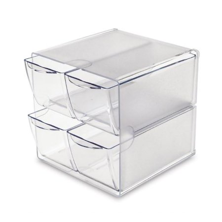 Market Lab Inc 4 Drawer Organizer Bin Clear Plastic - Each - 50295-CL-EA