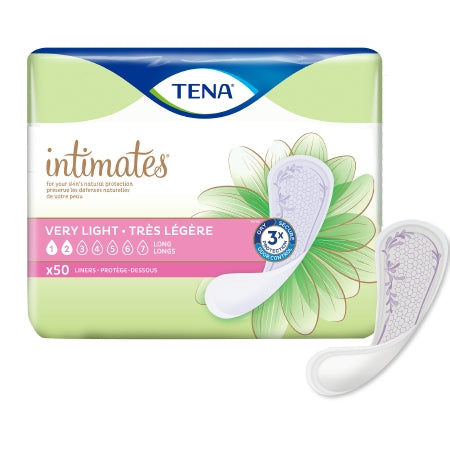 Essity HMS North America Inc Bladder Control Pad TENA® Intimates™ Very Light 9 Inch Length Light Absorbency Dry-Fast Core™ One Size Fits Most - Bag of 50 - 54291-BG