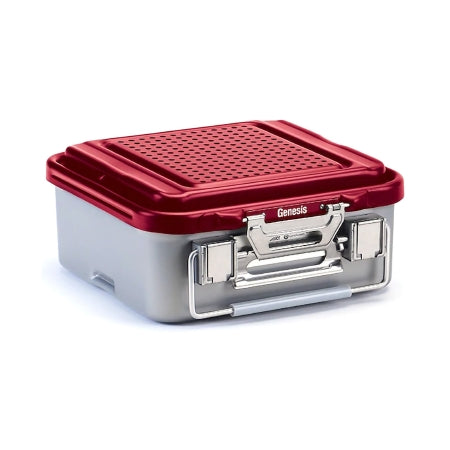V. Mueller Sterilization Container Genesis® 6-1/8 X 12-2/5 X 19-1/5 Inch Outside Dimensions, 5-4/5 X 11-2/5 X 17-1/5 Inch Inside Dimensions - Each - CD2-5C-RED-EA