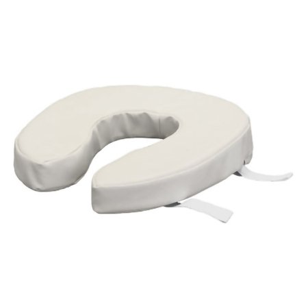 Nova Ortho-Med Padded Toilet Seat Riser Nova 2 Inch Height White 300 lbs. Weight Capacity - Each - 2629-R-EA