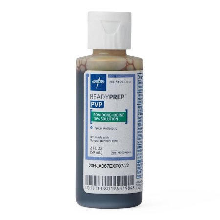 Medline Skin Prep Solution ReadyPrep™ 2 oz. Bottle 10% Strength Povidone-Iodine NonSterile - Case of 48 - MDS093940-CS