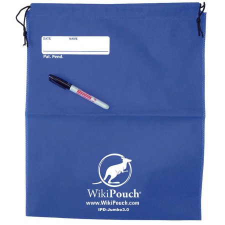 Infection Prevention Products Inc Infection Prevention Pouch IPD-Jumbo 3.0 Blue 16 X 18 Inch - Pack of 5 - IPD-JUMBO3.0-PK
