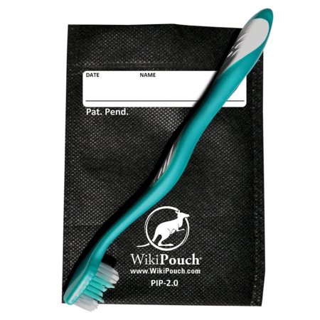 Infection Prevention Products Inc Patient Belongings Bag PIP 4 X 6 Inch Spunbound Fiber Black - Case of 100 - PIP-2.0-CS