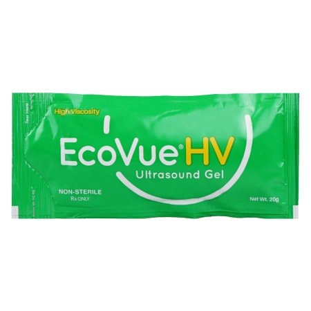 HR Pharmaceuticals Ultrasound Gel EcoVue® High Viscosity 25 Gram Packet - Case of 400 - 381-CS