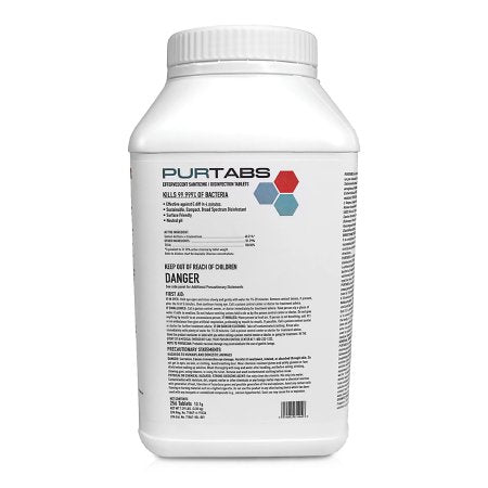 Market Lab Inc Pur Tabs Surface Disinfectant Cleaner Broad Spectrum Dissolving Tablet 13.1 Gram Bottle Bleach Scent NonSterile - Pack of 256 - 23146-PK