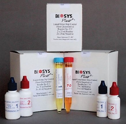 Biosys Labs Multi-Analyte Control Set Biosys Plus™ Drop Urinalysis Positive Level / Negative Level 2 X 2 X 25 mL - Box of 1 - C12-BX