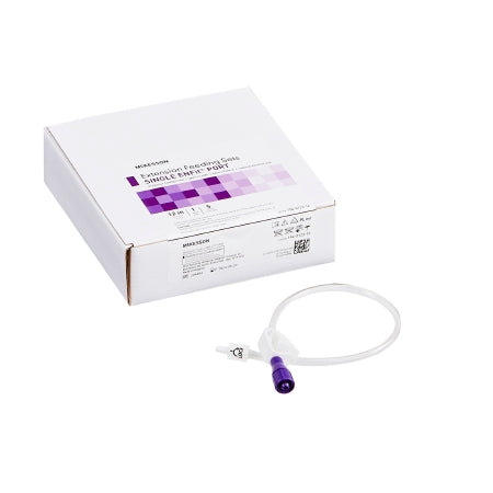 McKesson Bolus Enteral Feeding Extension Tube Set McKesson 12 Inch, Enfit, Secure Lock Straight Connector and Clamp, NonSterile - Each - 194-0123-12-EA