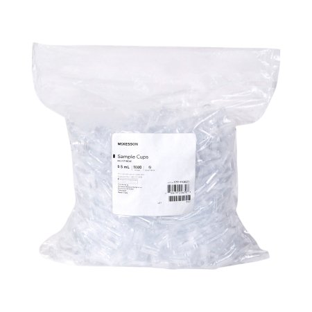 McKesson Sample Cup McKesson 0.5 mL, Clear, 13.55 X 24.50 mm, Without Caps - Bag of 1000 - 177-110021-BG