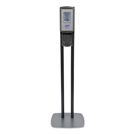 GOJO Hand Hygiene Dispenser Floor Stand PURELL® CS8 Chrome / Black ABS Plastic Touch Free 1200 mL Floor Stand - Each - 7418-DS-EA