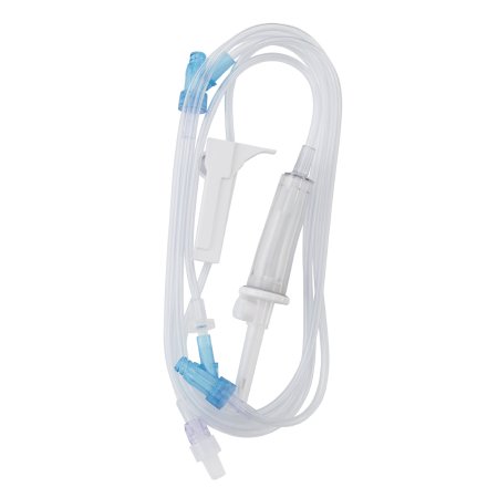 B. Braun Primary IV Administration Set SafeDAY™ Gravity 2 Ports 15 Drops / mL Drip Rate Without Filter 84 Inch Tubing - Case of 50 - 352639-CS