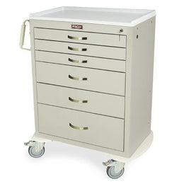 Harloff Anesthesia Cart M-Series Steel 43-3/4 X 36-3/4 X 22 Inch Specify when Ordering (3) 3 Inch, (2) 6 Inch, and (1) 9 Inch Drawers - Each - MDS3030K06-EA