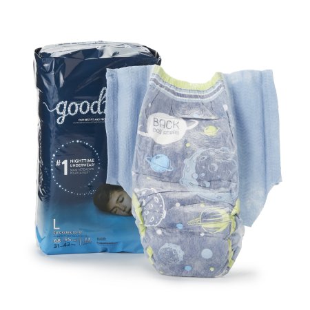 Kimberly Clark Male Youth Absorbent Underwear GoodNites® Pull On with Tear Away Seams Size 5 / Large Disposable Heavy Absorbency - Case of 44 - 53362-CS