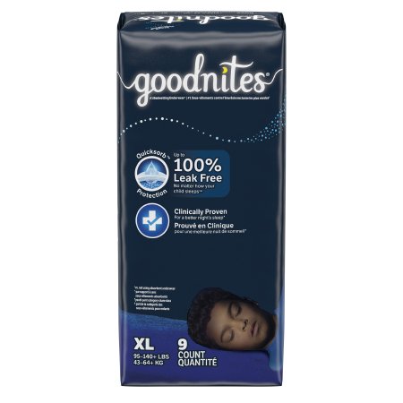 Kimberly Clark Male Youth Absorbent Underwear GoodNites® Pull On with Tear Away Seams Size 6 / X-Large Disposable Heavy Absorbency - Case of 36 - 53381-CS
