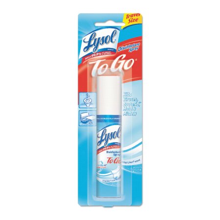 Lagasse Lysol® to Go Surface Disinfectant Aerosol Spray Liquid 1 oz. Can Crisp Linen Scent NonSterile - Case of 12 - RAC79132CT-CS